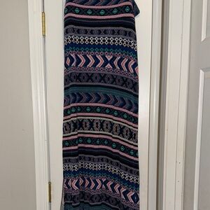 Colorful Geometric Maxi Skirt